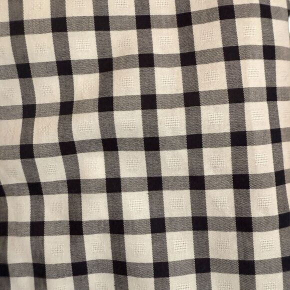 Banana Republic Sz M Grant Fit Button Down Shirt Preppy Checked Business - Picture 7 of 8